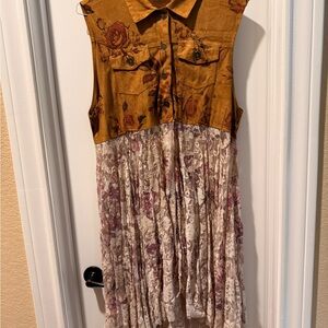 Origami Suede Like/Lace Vest